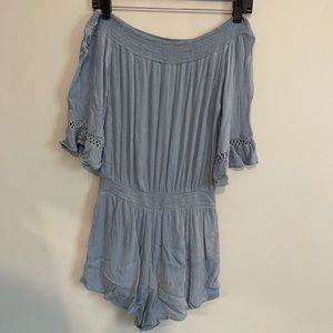 Baby blue romper size small